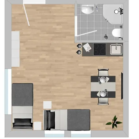 Stb116 Smarte Monteurwohnung Appartement Steinberg am See